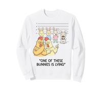 Lapin de Pâques Voleur de Chocolat drôle Pâques Sweatshirt