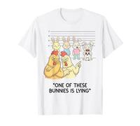 Lapin de Pâques Voleur de Chocolat drôle Pâques T-Shirt