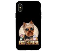 Lapin de Pâques Yorkshire Terrier Egg Hunter Dog Lover Coque pour iPhone X/XS