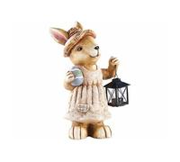 : Lapin décoratif étanche avec lanterne et oeuf
