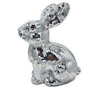 Lapin Disco Décoratif - Boules de Mosaïque Miroir Lapins | Ornements de lapin-disco miroir fait à la main, décoration de pâques, paillettes et plaisir pour votre fête avec notre boule de fêt