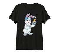 Lapin Docteur Miroir Frontal T-Shirt Haut de Gamme