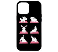 Lapin Drôle Yoga Yogi Lotus Lièvre Chakra Méditation Lapin Coque pour iPhone 12 Pro Max