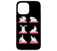 Lapin Drôle Yoga Yogi Lotus Lièvre Chakra Méditation Lapin Coque pour iPhone 13 Pro Max