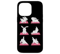 Lapin Drôle Yoga Yogi Lotus Lièvre Chakra Méditation Lapin Coque pour iPhone 14 Pro Max