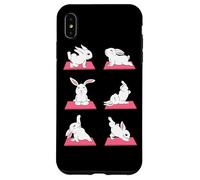Lapin Drôle Yoga Yogi Lotus Lièvre Chakra Méditation Lapin Coque pour iPhone XS Max