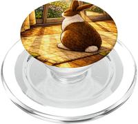 Lapin Dutchie Assis à l'intérieur Tout en regardant à l'extérieur PopSockets PopGrip pour MagSafe