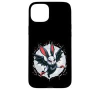 Lapin Effrayant Chauve-Souris Halloween Coque pour iPhone 15 Plus