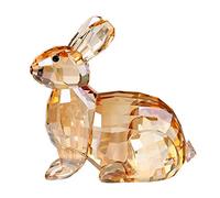 Lapin en cristal - Figurine de collection mignonne - Cadeau d'anniversaire - Décoration d'intérieur (doré)
