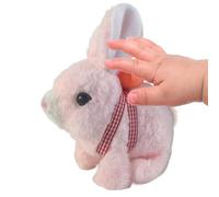 Lapin en Peluche | Animal De Compagnon Souple Électrique Réaliste Interactif,Animaux en Peluche Jouets | pour Fêtes Cadeaux Éducation Apprentissage Partenaire de Jeu Décoration