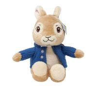Lapin en peluche arc-en-ciel Peter en veste bleue