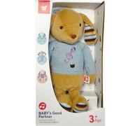 Lapin en peluche avec lumière et musique
