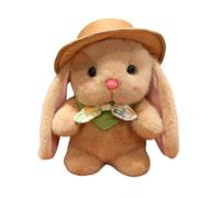 Lapin en Peluche | Douce avec Chapeau et | Peluche Lapin avec Chapeau et | pour Panier de Pâques Nursery Anniversaire Fille Garçon Adulte Famille Jeunes Noël Compagnon Voyage Nanna