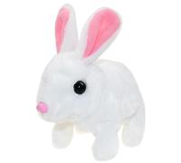 Lapin En Peluche Électrique, Jouet Interactif, Poupée En Peluche Douce, Animal De Compagnie Avec Son, Saut, Marche, Cadeau Pour Enfants