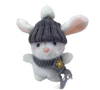 Lapin en peluche, ensemble d'animaux en peluche de Pâques, lapin doux de 20,3 cm avec carte inspirante, figurine en faite à la main, décoration de vacances avec un design adorable, cadeau de P