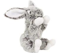 Uni-Toys - Lapin avec Oreilles bouclées, Petit - Brun foncé chiné - Super Doux - 15 cm (Hauteur) - Lapin en Peluche - Peluche, Doudou