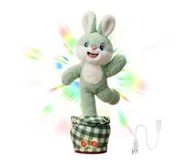 Lapin En Peluche - Lapin Parlant et Dansant,Animaux En Peluche Parlants - Idéal Pour Crèche École Maternelle Fête Anniversaire Salle De Jeux Maison Cadeau Pour Filles Et Garçons