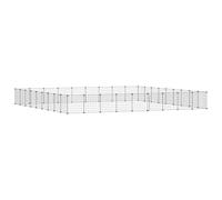 Lapin Enclos Intérieur, Parc pour Lapin Cage à Lapin Enclos pour Petits Animaux Clôture Modulable Cage Animaux de Compagnie à 36 Panneaux et Porte Noir 35x35 cm