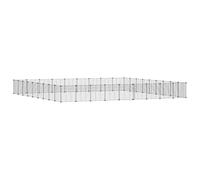 Lapin Enclos Intérieur, Parc pour Lapin Cage à Lapin Enclos pour Petits Animaux Clôture Modulable Cage Animaux de Compagnie à 36 Panneaux et Porte Noir 35x35 cm