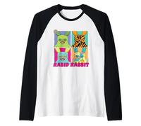 Lapin enragé Bleu Snuggler Multi Perruches Fuggler & Co Manche Raglan