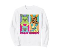 Lapin enragé Bleu Snuggler Multi Perruches Fuggler & Co Sweatshirt
