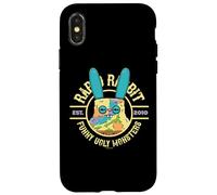 Lapin enragé drôle Monstres moches perruches Fuggler Coque pour iPhone X/XS