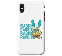Lapin enragé Multi Perruche Fuggler Monstre Texte Coque pour iPhone X/XS