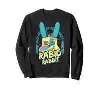 Lapin enragé, Perruche, fuggler, Monstre Moche drôle Sweatshirt