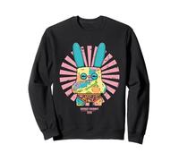 Lapin enragé, Perruche, Fuggler, Texte Japonais rétro Sweatshirt
