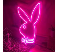 Lapin Enseigne Au Néon Chambre Enfants Chambre Décor, LED Acrylique Tenture Murale Décor À La Maison Nouveauté Enseigne Au Néon YDYDDNF(White)
