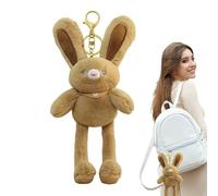 Lapin farci, farce de lapin - tirant des sacs de sacs de clavier, un jouet farci de lapin doux ours en peluche clé
