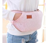 Lapin Fausse Fourrure Sacs D'eau Chaude Taille Garrot Chauffe-Mains Douce Chaude Bouteille D'eau Chaude Ceinture-Ceinture Rose Uniquement