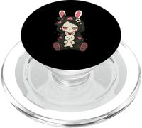 Lapin Gothique Anime Japonais Creepy E-Girl Manga Kawaii PopSockets PopGrip pour MagSafe
