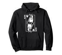 Lapin hollandais Roi de cœurs Pop Art Amusant Sweat à Capuche