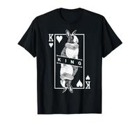 Lapin hollandais Roi de cœurs Pop Art Amusant T-Shirt