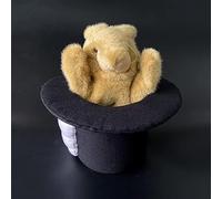 Lapin in Hat Puppet - Magic Tricks Gimmick Comedy Prop (Marron)