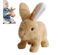 Lapin Interactif Réaliste, Bunny Pal Interactif, 16x9x16cm Jouet Lapin Interactif, Jouet De Figure En Peluche Interactive En Peluche,Pâques De Pâques En Peluche Et Réaliste Animal Électronique Po