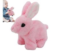 Lapin interactif réaliste, lapin interactif réaliste | Figurines de jouets interactifs en peluche de lapin farci | Sauter, secouer et trembler les oreilles, animaux en peluche électroniques