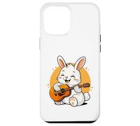 Lapin Jouant de la Guitare Graphique Lapin garçons Filles Amateurs de Guitare Coque pour iPhone 12 Pro Max