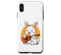 Lapin Jouant de la Guitare Graphique Lapin garçons Filles Amateurs de Guitare Coque pour iPhone XS Max