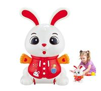 Lapin Jouet Électronique - Apaisant Interactif avec Lumière - Jouet Musical de Lapin Électrique Balançant | pour Filles Garçons d'Âge Préscolaire Adolescents Salon Chambre Jardin