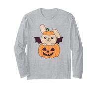 Lapin Joyeux Halloween Citrouille Chauve-Souris Lapins Manche Longue