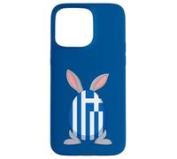 Lapin Lapin Vacances de Pâques Drapeau Grec Pâques Coque pour iPhone 15 Pro Max