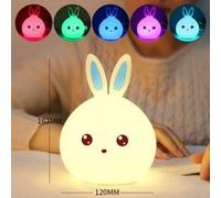 Lapin LED veilleuse enfants multicolore capteur tactile bébé robinet éclairage bébé enfants lampe de chevet Multicolore G