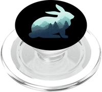 Lapin Lièvre Double Exposition Animal Faune Bunny Rabbit PopSockets PopGrip pour MagSafe