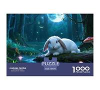 Lapin Lop 1000 Pieces Faune Sauvage Puzzle en Papier Détente & Relaxation De l'art De La DécoRation Moderne Adultes Enfants 70x50cm/1000pcs