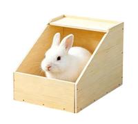 Lapin Maison pour cage en bois pour petit animal | Cage pour lapin, canards, poulets, petits animaux, furets, chinchilla et gerbille