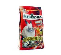 Lapin Manitoba Aliment pour lapins, aliment complet pour lapins nains aux carottes et fruits | 1 paquet de 1 kilogramme.