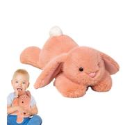 Lapin menteur en peluche - Hugble Bunny rempli avec oreilles floppy - Collection d'animaux réalistes et douillets - Décoration d'accompagnement appréciable pour chambre à coucher dans le salon