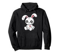 Lapin Mignon en Peluche lièvre Lapin Kawaii Gothique Sweat à Capuche